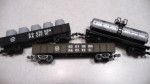 Set of 3 -train-car miniatures (diecast) - vintage