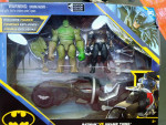 Batman vs. swamp thing aromry attack batcycle
