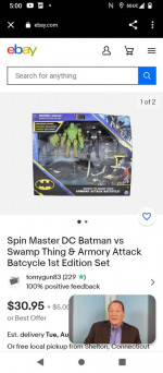 Batman vs. swamp thing aromry attack batcycle