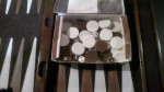 Beautiful Teak 24" backgammon set