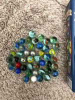 Kids Collection Deluxe Marbles In Original Litho Box Without Lid