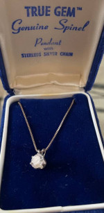 18 inch sterling silver necklace with cubic zirconia Solitaire