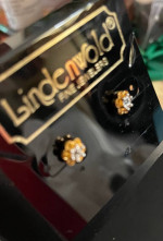 14 karat gold diamond earrings
