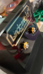 14 karat gold diamond earrings