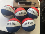 5) 7" BASKETBALLS AND PUMP