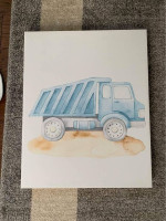 Brand New Dump Truck Picture 16x20 Print On Canvas