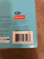 New Fisher Price Blue Shopping cart "Lets Go Shopping " 7 Pieces