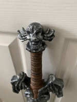 Halloween Child's Plastic Sword with Skull, Bat Wings !!