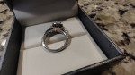 Adrianna Papell Pricess Baguette Cut 1 ct 14K Engagement Ring Two Tone