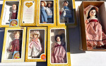 Lot of 8 Effanbee Dolls in Boxes