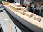 5 1/2 FOOT LONG RC HAND MADE WOODEN BATTLESHIP NO SHIPPING