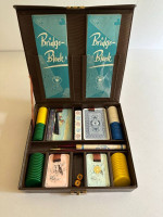 RARE! VINTAGE TRAVEL BRIDGE AND POKER SET