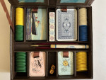 RARE! VINTAGE TRAVEL BRIDGE AND POKER SET