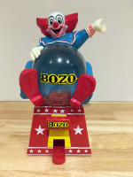 RARE! VINTAGE BOZO GUM BALL MACHINE