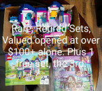 Over 10+ Lbs of Legos, 2 Retired Sets included! Revamped!