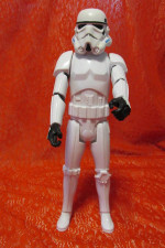 Star Wars group-12" Stormtrooper figure & glass
