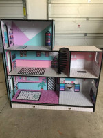 DOLL HOUSE, multi-level, complete with elevator