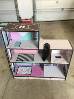 DOLL HOUSE, multi-level, complete with elevator
