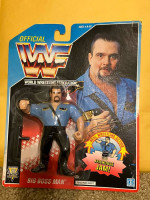 WWF The BIG BOSS MAN, HASBRO Wrestling Figure, WWF 1991, BLUE CARD, NEW