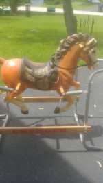 Vintage Antique "Wonder Horse" Ranger, Springs Rocking, Bouncing Horse