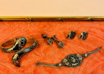 Mixed Lot of 4 Thailand/Siam sterling silver pieces.
