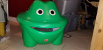 Vintage STEP 2 Large Green Frog Toy Box Storage *RARE*