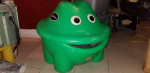 Vintage STEP 2 Large Green Frog Toy Box Storage *RARE*