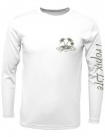 Brand New! Tropix Life Brand (Unisex White Long Sleeve Fishing Shirt)