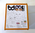 Color-In Paper Mask Kit - Creatology makes 6 Crafts DIY scrapbook NEW