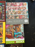 Lot of 6 Jigsaw Puzzles 300-550 pieces each