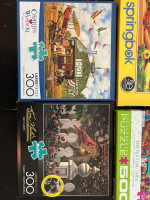 Lot of 6 Jigsaw Puzzles 300-550 pieces each
