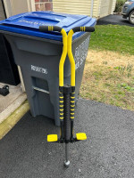 Yellow pogo stick