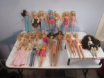 Barbie Doll Lot- 14 Barbies, 1 Ken, 1 Skipper, ETC