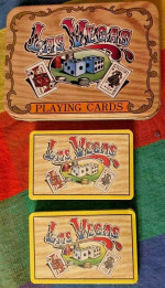 Vintage Playing Cards-Two Decks;Unopened;New In Box;3½" x 5" Tin