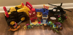 Lot of Boys Childrens Toy Action Figures Vehicles and Dinosaurs