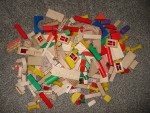214 PC. MINI WOOD BLOCK SET MADE IN WEST GERMANY - EXCELLENT COND.