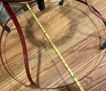 Vintage Wooden Baby Walker 25” Diameter At Base