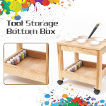 Children's Rolling Paint Rack