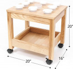 Children's Rolling Paint Rack