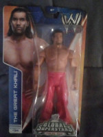 WWE FIGURES - The Great Khali,Batista and Rey Mysterio