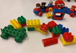 Vintage Duplo 1757 Preschool Building Set total 148 Pieces