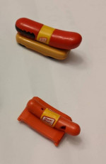 Vintage 1993 Hot Wheels Oscar Mayer Weiner Mobile Set