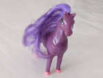 Purple long-mane horse