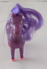 Purple long-mane horse