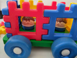 Vintage Little Tikes Wee Waffle Blocks Toddle Tots ‘n Truck Complete S