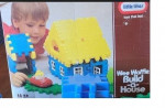 Vintage Little Tikes Waffle Blocks Build a House Complete Set