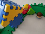 Vintage Little Tikes Waffle Blocks Build a House Complete Set