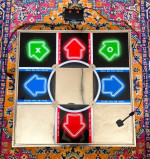 DDR TOURNAMENT Dance Revolution Metal Dance Pad PS2 + Control Box