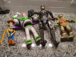 large Toy Story, GI Joe, teenage turtles figures / toys