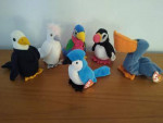 6 Birds, NO HANGING TAGS, Beanie Babies Collection, each $5, all